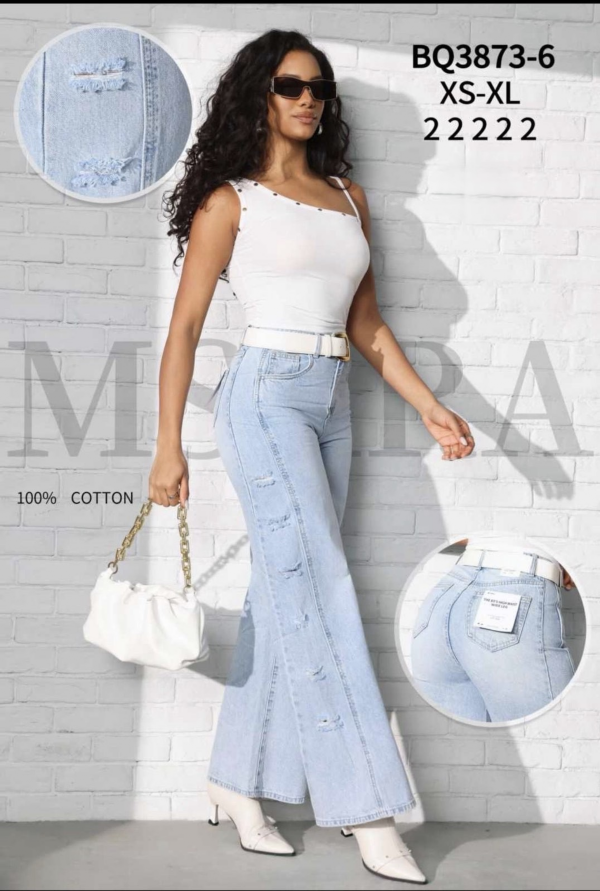 Spodnie damskie jeans Roz XS-XL, 1 Kolor .Paczka 10 szt